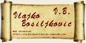 Vlajko Bosiljković vizit kartica
